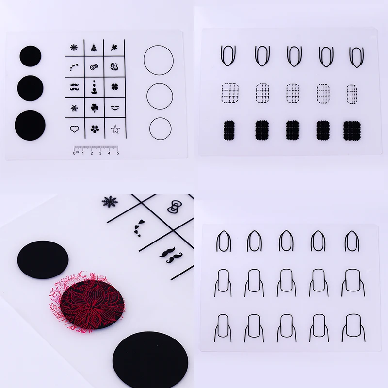 Mini Silicone Stamping Pad Nail Practice Tool Washable ...