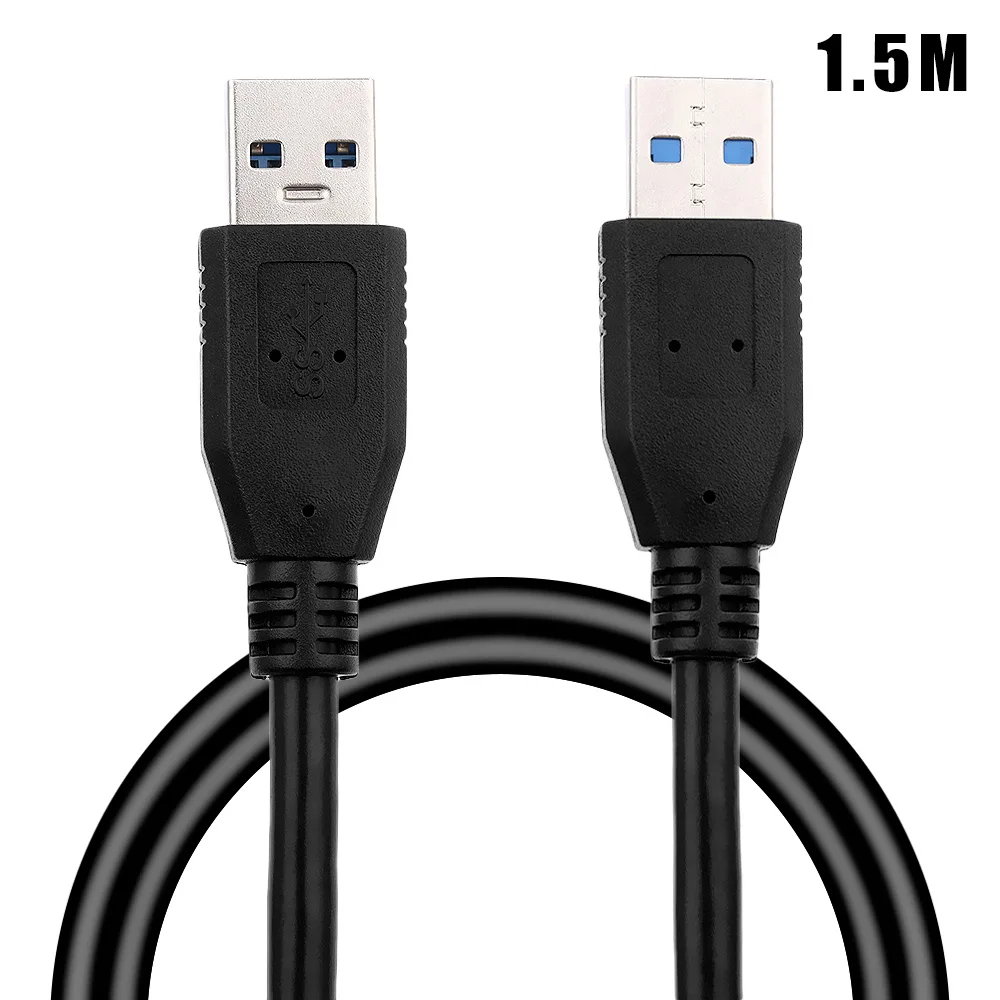 1 шт. Портативный USB 3,0 тип A мужчин и мужчин для расширения данных Кабельный супер скорость синхронизации Шнур BTC кабель для майнинга для HDD ноутбука PC tv Box