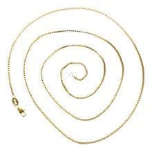 1PCS Wholesale Fashion Jewelry Gold Filled Necklaces Box Chains For PendantsLength (inches):30