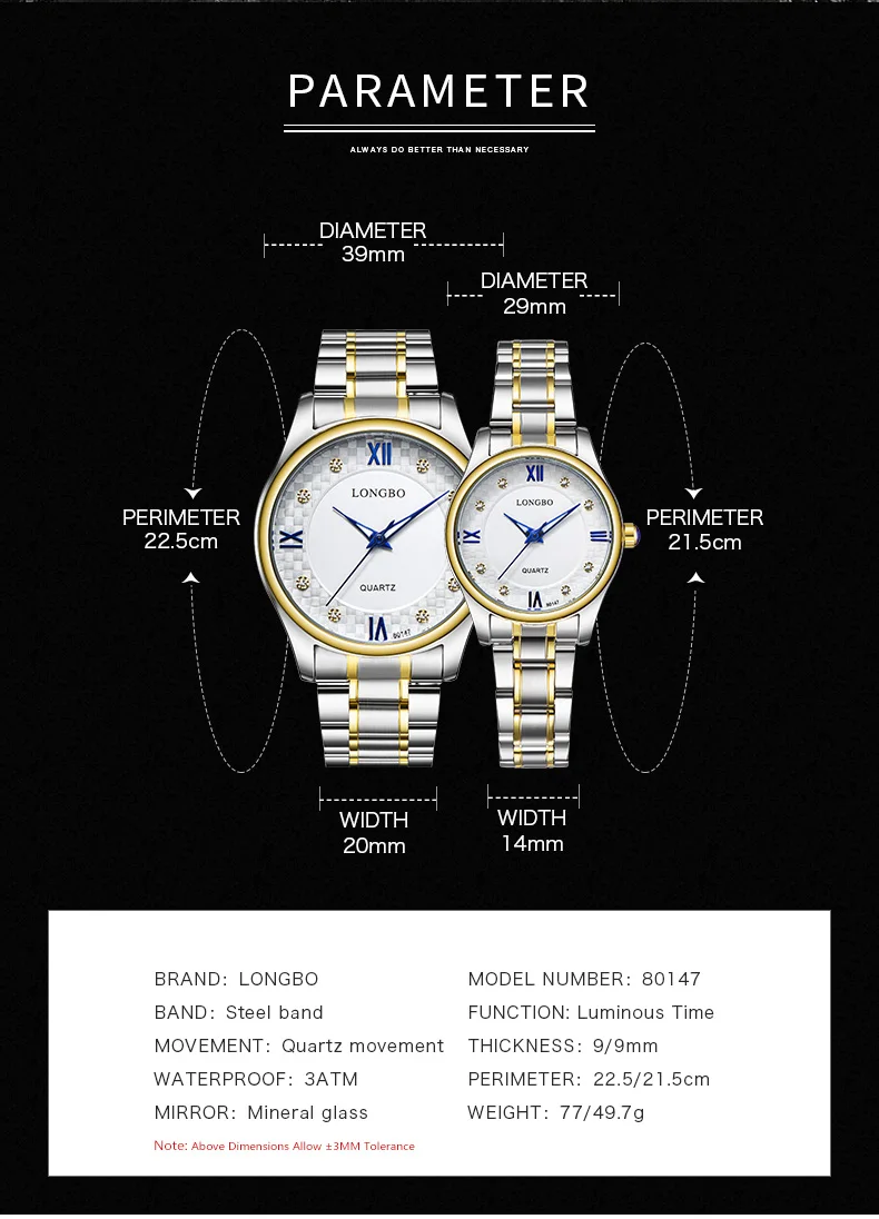 LONGBO модные брендовые повседневные бизнес-часы из нержавеющей стали водонепроницаемые кварцевые часы Роскошные наручные часы Мужские часы 80147