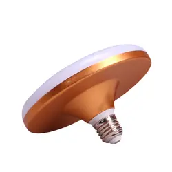 НЛО Дизайн E27 светодиодный лампочка 12 Вт, 18 Вт, 24 Вт, 36 Вт, 50 Вт, 60 Вт Bombilla Лампа 220 V Светодиодный прожектор лампада лампы для домашнего