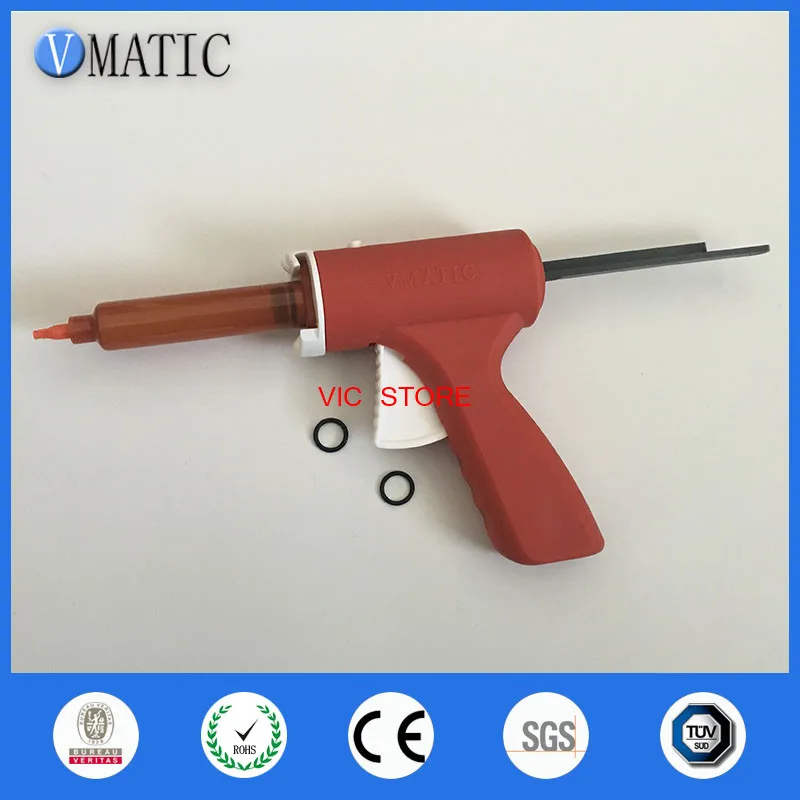 New 10ML manual syringe gun single liquid glue gun 10CC 1pc + 10CC