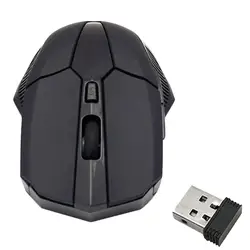 Горячая Новая акция 2,4 ГГц Беспроводная оптическая мышь Мыши USB 2,0 приемник для ПК ноутбук черный эргономичный дизайн мышь геймер мышь