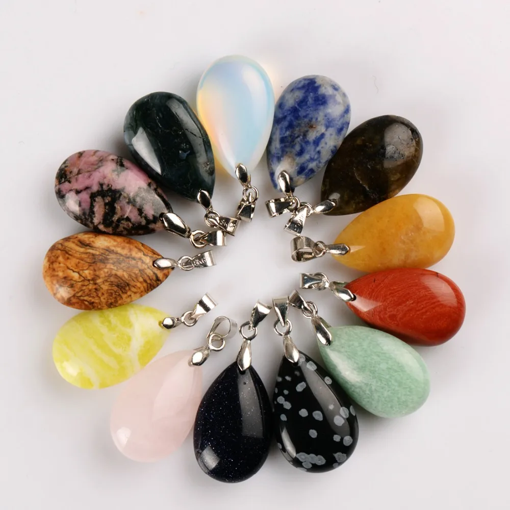 Տեսականի ՝ բնական քարե ջրից կաթիլ կախազարդ, ճոճանակ բյուրեղային ֆտորով օպալիտ օբսիդիան Chakra Healing Reiki Beads և անվճար առաքում