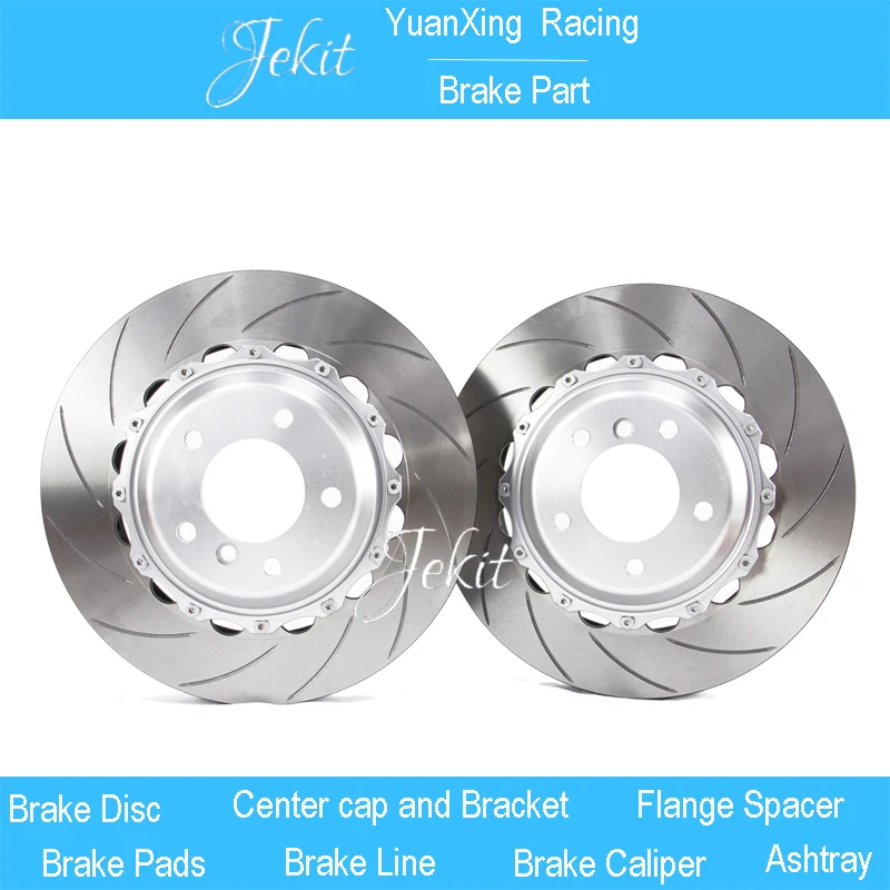 Jekit Brake rotors 355*32mm with black center caps for Performance 18Z 6 pots LAND CRUISER200 year 2014 | - Цена: 