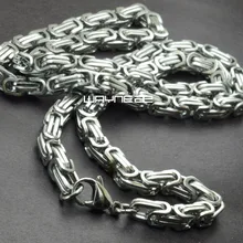 Hombres de acero Inoxidable Del Tono de Plata 60,70 cm 6mm Ancho Pesado Collar n302