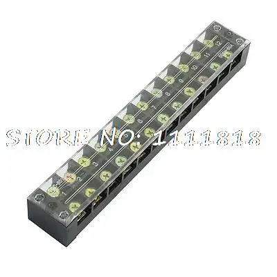 

600V 60A 12P Double Row Barrier Block Screw Terminal Strip Connector