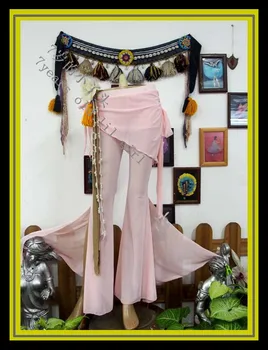 

Belly dance pants Transparent thin Tribal Belly Dance flare Pants with mini skirt CB165-174