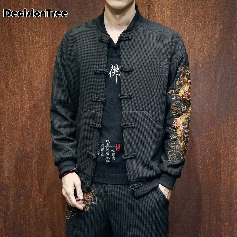 2019 new japanese kimono cardigan men wave print long kimono cardigan