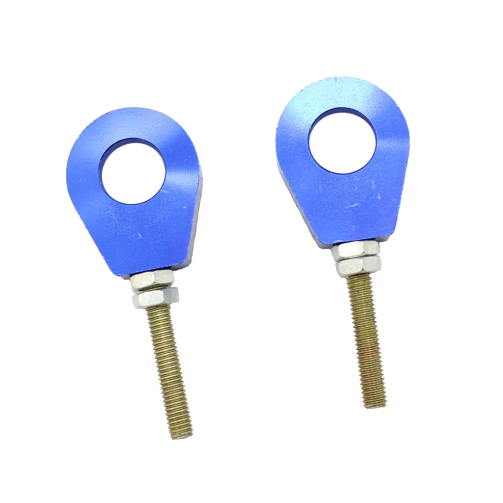 2Pcs 15mm Motorbike Chain Tensioner Adjuster for PIT PRO Trail Dirt Bike Blue 15mm Chain Adjuster Tensioner