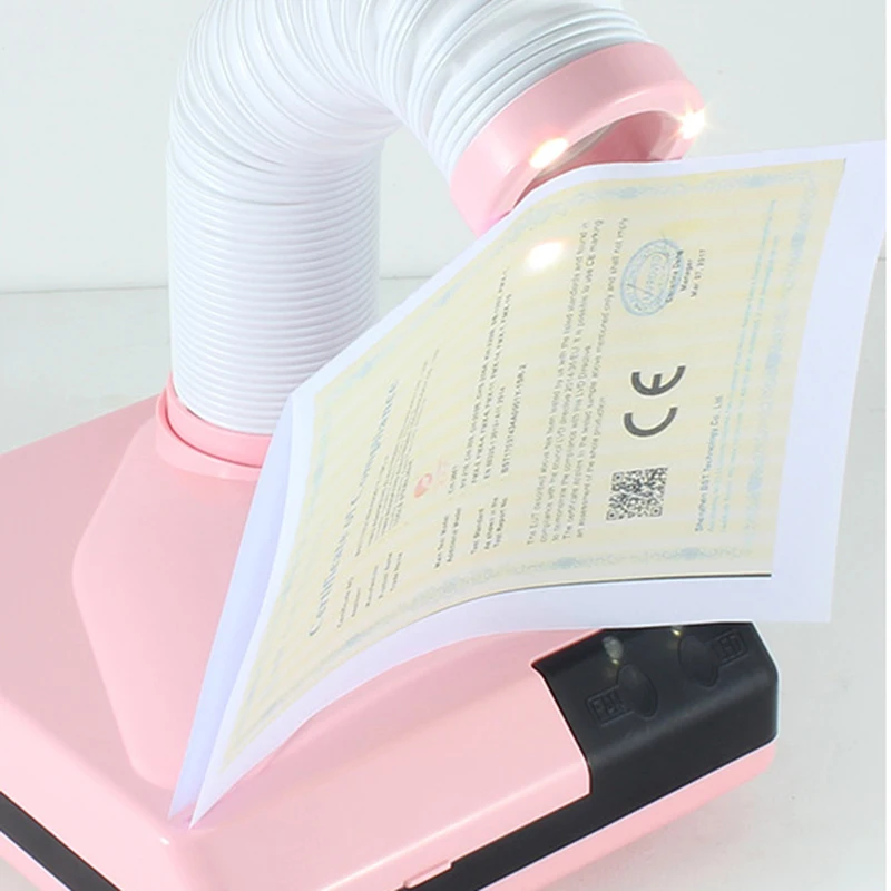 

60W new strong nail dust collector suction dust cleaner retractable elbow design fan nail vacuum cleaner vacuum cleaner