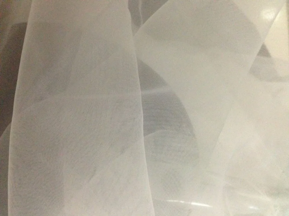 

Factory 150cm wide 5yards/lot good quality ivory transparent sheer soft organza tissue sheer fabric for wedding tutu petticoat