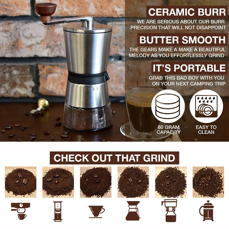 Iagreea Coffee Grinder, With 48 Precise Grinding Settings