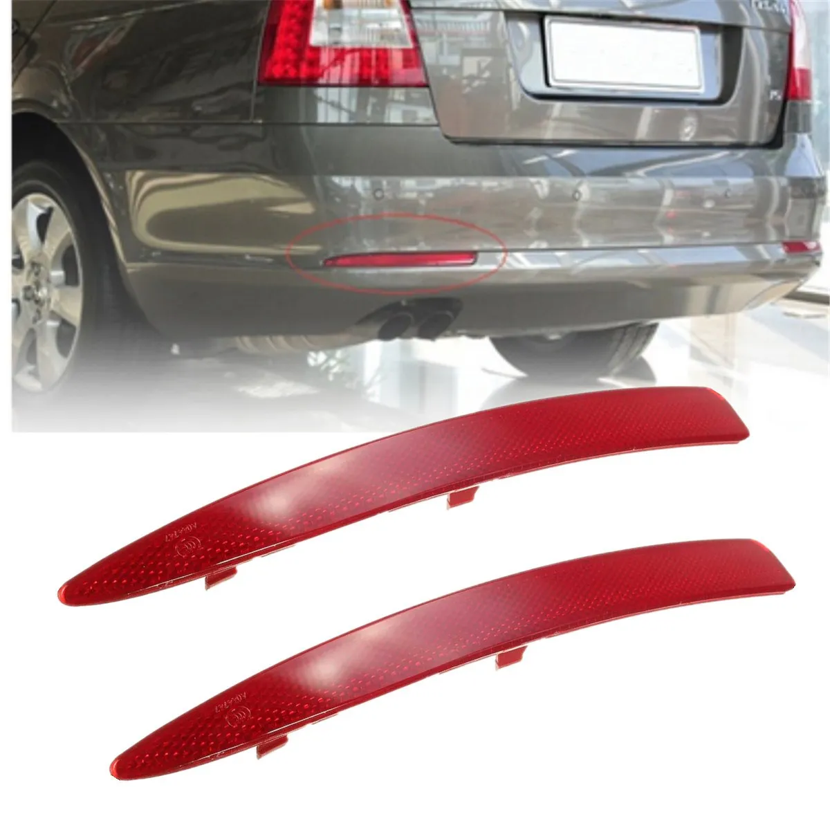 2 Pcs ABS Rear Bumper Reflector Bar Lights Red 1ZD 945 106/105 For 2010-14 Skoda/Octavia 2 Pcs ABS Rear Bumper Reflector Bar Lights Red 1ZD 945 106/105 For 2010-14 Skoda/Octavia