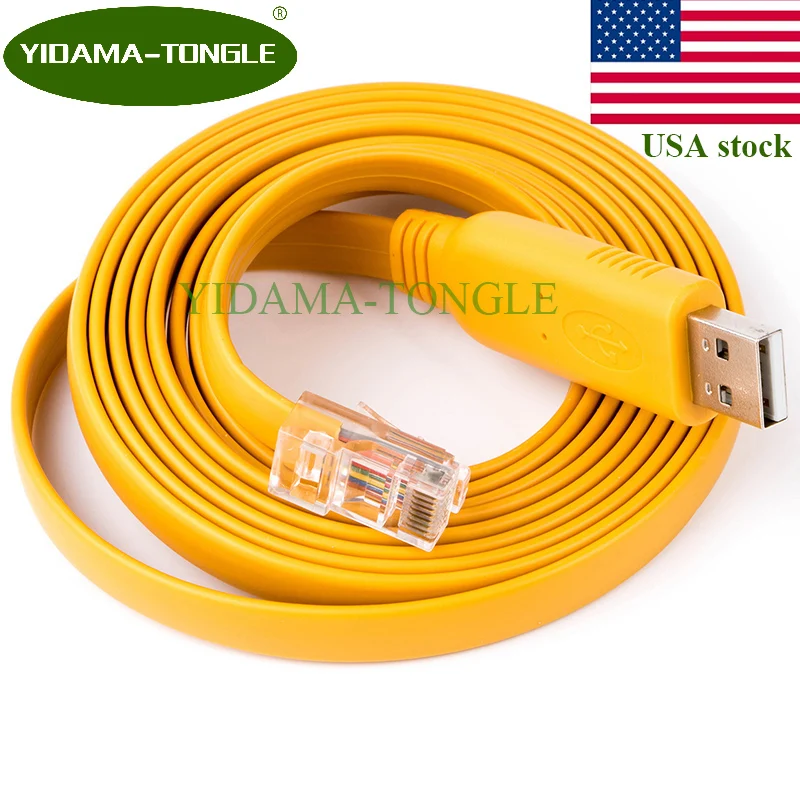 Usb к Rj45 кабель RS232 консольный с чипом FTDI для Cisco Huawei H3C TP Link переключатели