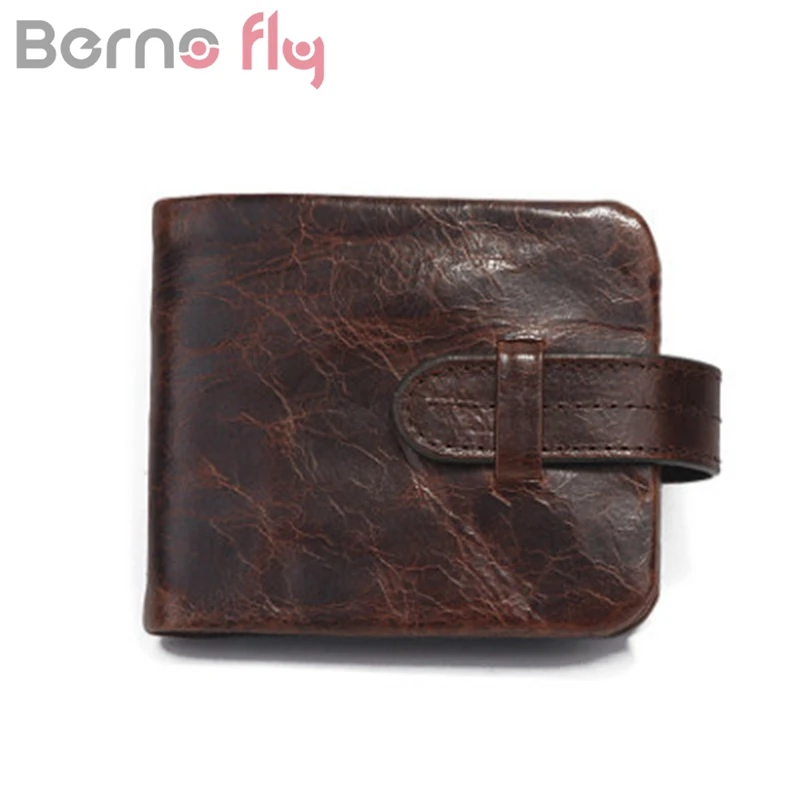 BERNO Fly 2019 мужские кошельки 100% Корова спилок кожаный кошелек мужской держатель для