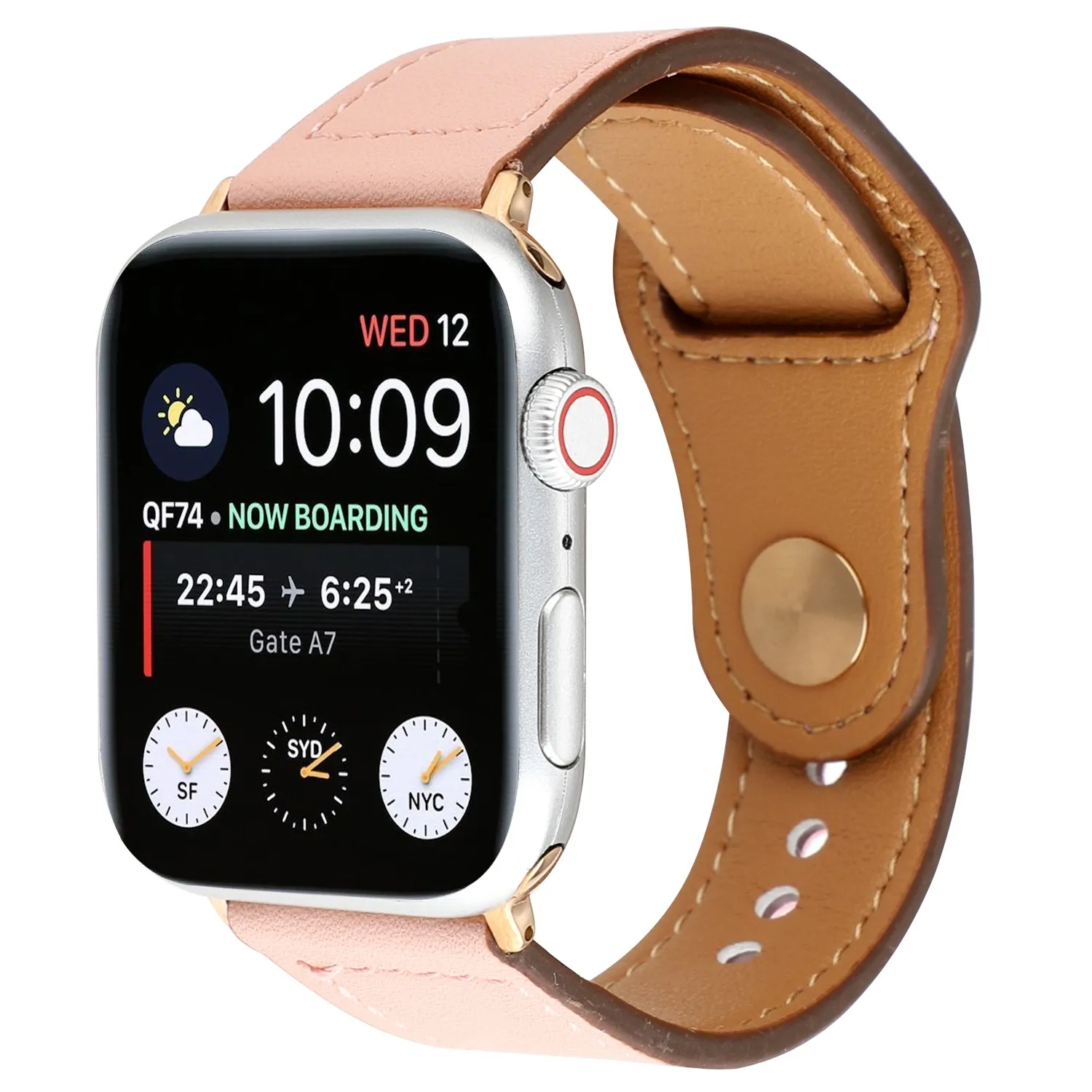 Ремешок для часов из натуральной кожи Apple Watch Series 1 2 3 4 42 мм 38 44 40 браслет iWatch Band