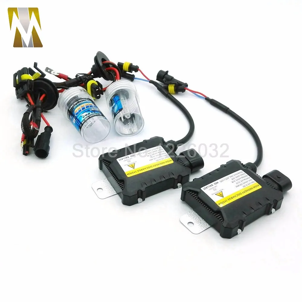 Farol do Carro Kit de Conversão Xenon Escondeu Auto Substituição h3 H4-1 h7 h9 H11 h8 h1 9005 9006 880 881 Hb3 Hb4 1 Par 55w Hid 6 Lâmpadas de farol de carro (Xenon)