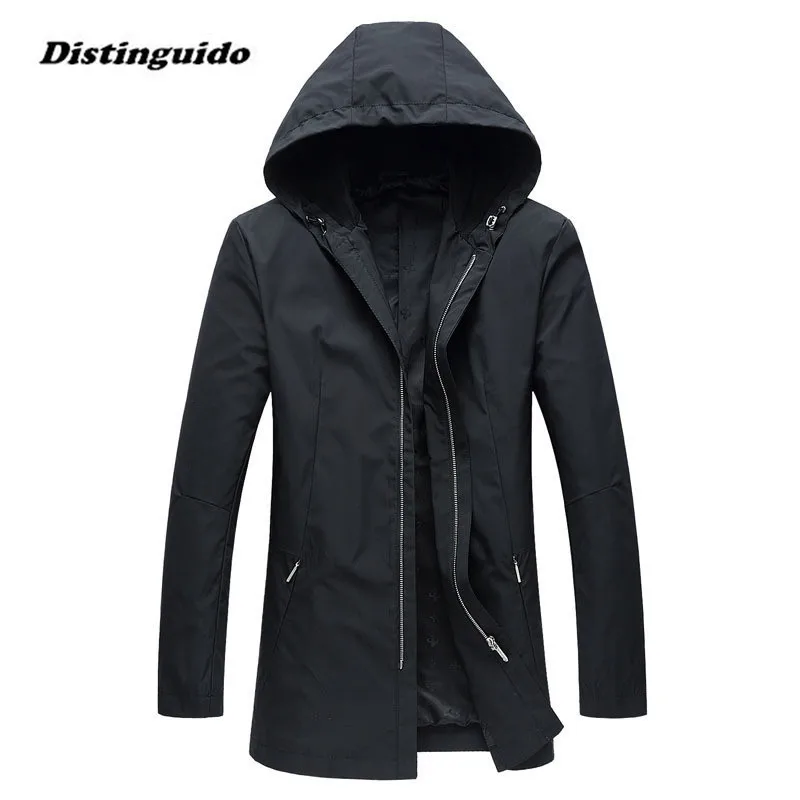 2017 Fashion Autumn Spring Designer Trench Coat Men Jacket