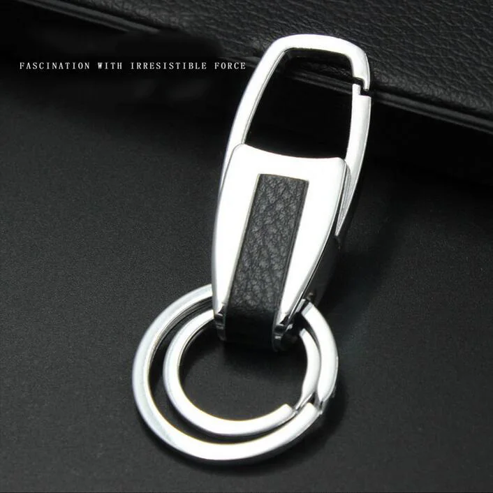 EMEC двойные кольца брелоки Автомобильный брелок для ключей на цепочке винтажный деловой стиль брелок для VW Ford BMW Автомобильный держатель для ключей