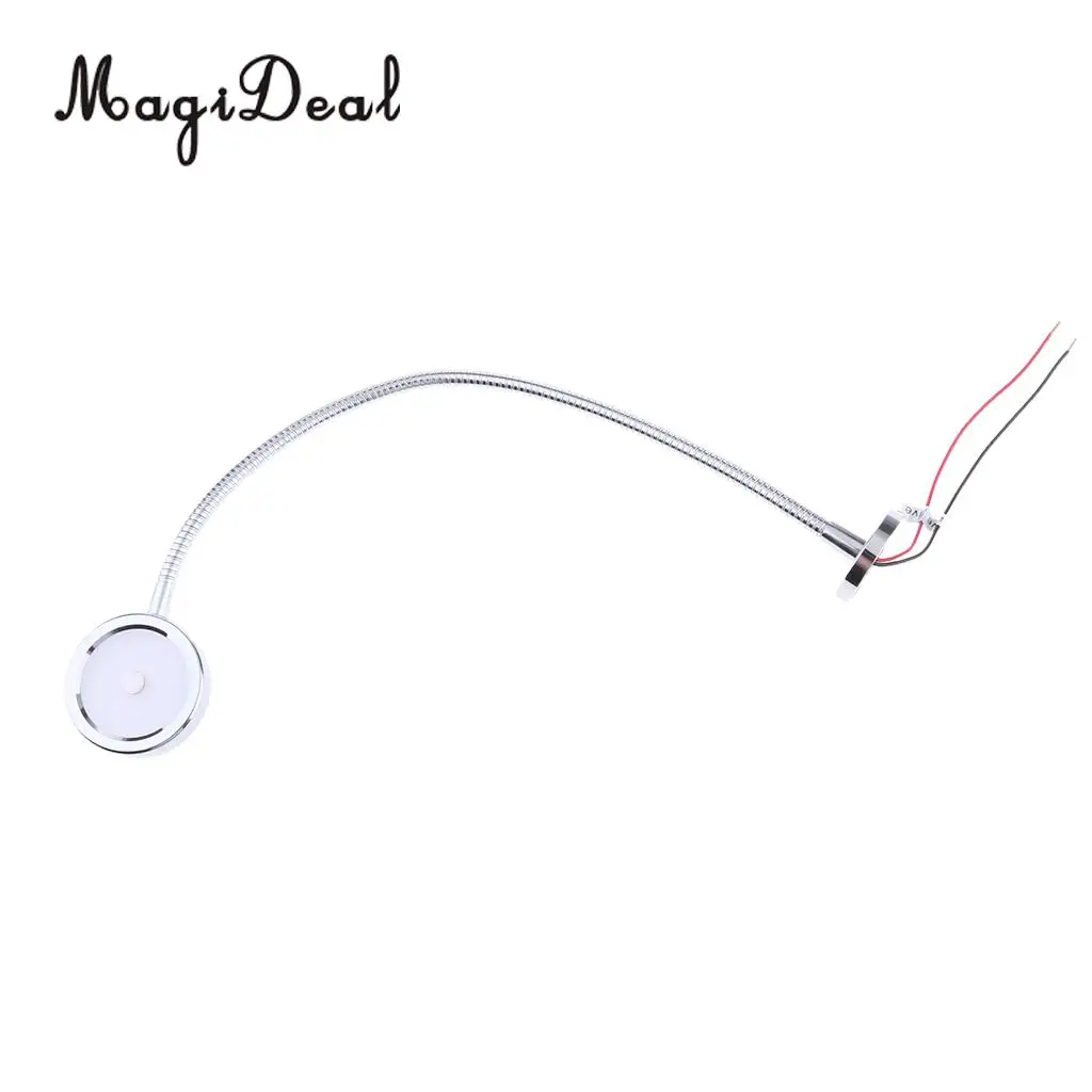 MagiDeal Waterproof 12V Interior LED Reading Light Touchable Switch Lamp Rotated Marine Boat RV Yacht Replacement Accessories