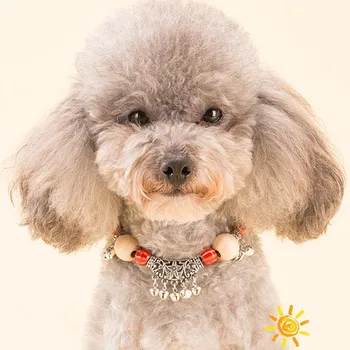 

Camphor Wood Insect Repel Dog Collar With Bell Adjustable Necklace Collars For Teddy Cat Small Medium Dogs Pitbull Correa Perro
