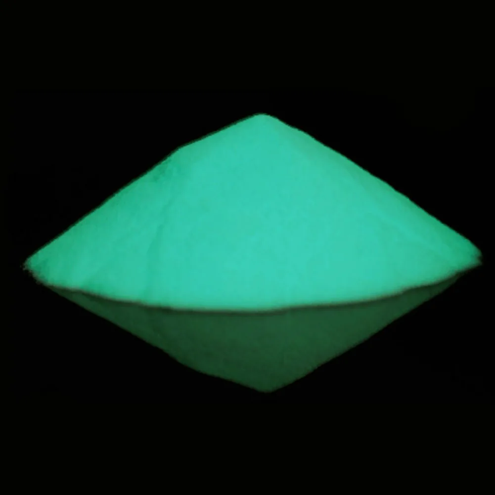 Фосфоресцирующий флуоресцентный домашний супер яркий пигмент порошок светящийся песок Портативный прочный светящийся вечерние темные игрушки DIY - Цвет: Blue Green