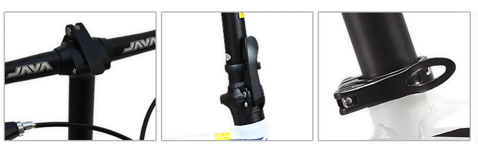 The new 14-inch aluminum alloy folding bike Ultralight JAVA X3 Double Brake bicycle