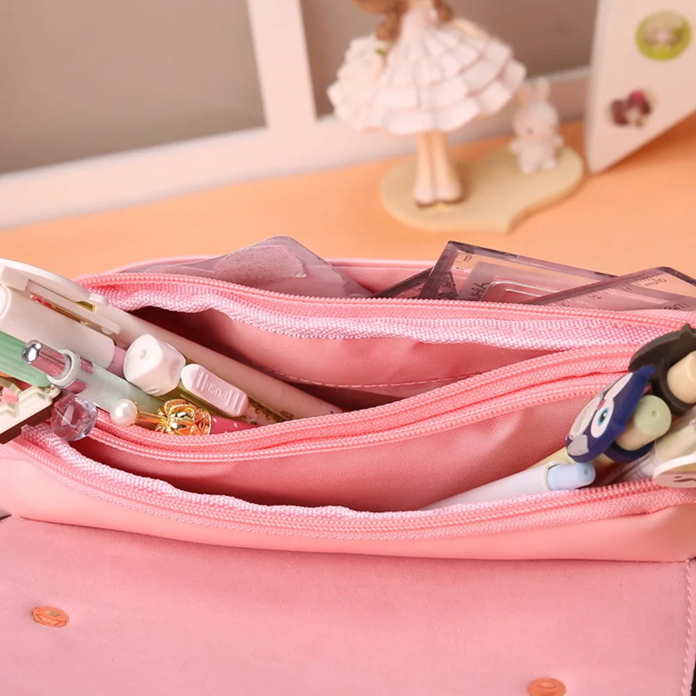 Прекрасный pencilcase школьный пенал большой Ёмкость из искусственной кожи Карандаш