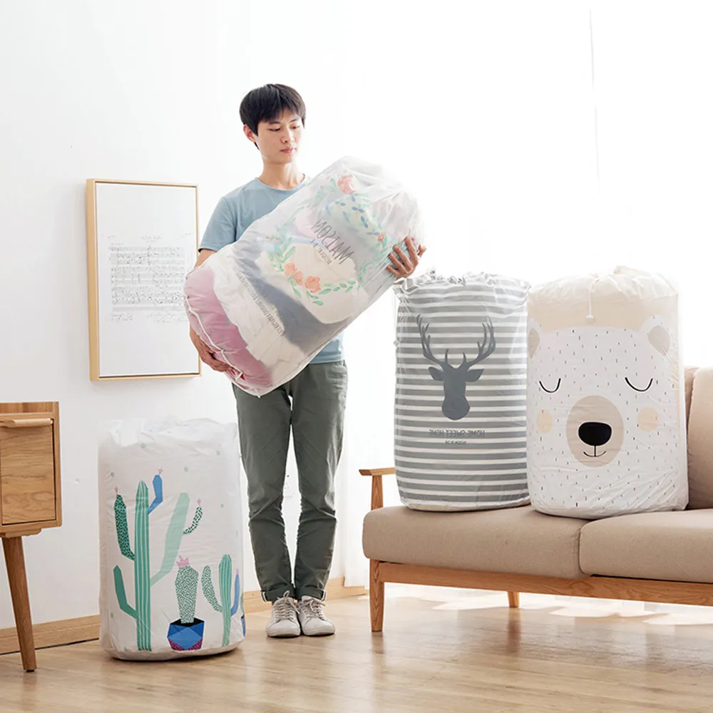 

43 x82cm Foldable Storage Bag Clothes moistureproof Eco Friendly Storage Bag For Blanket Quilt Closet Sweater Organizer