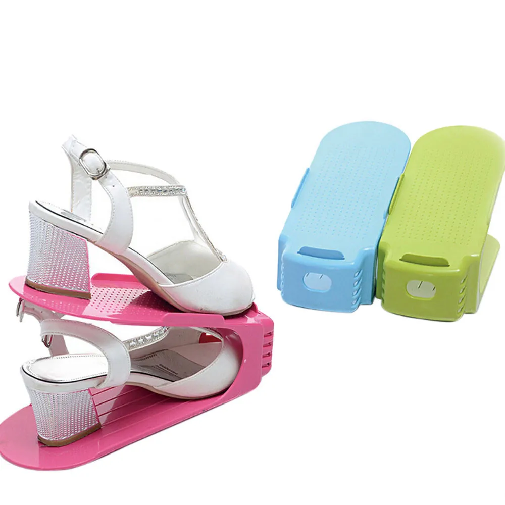 

New Display Rack Shoes Organization Space-Saving Housekeeping Plastic Storage Rack Home Supplies Accessories House Deco 10May 15