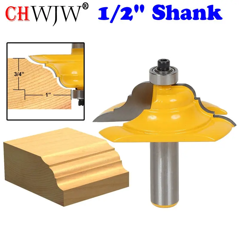 1 قطعة الجدول حافة راوتر بت-الفرنسية الباروك 1/2 \