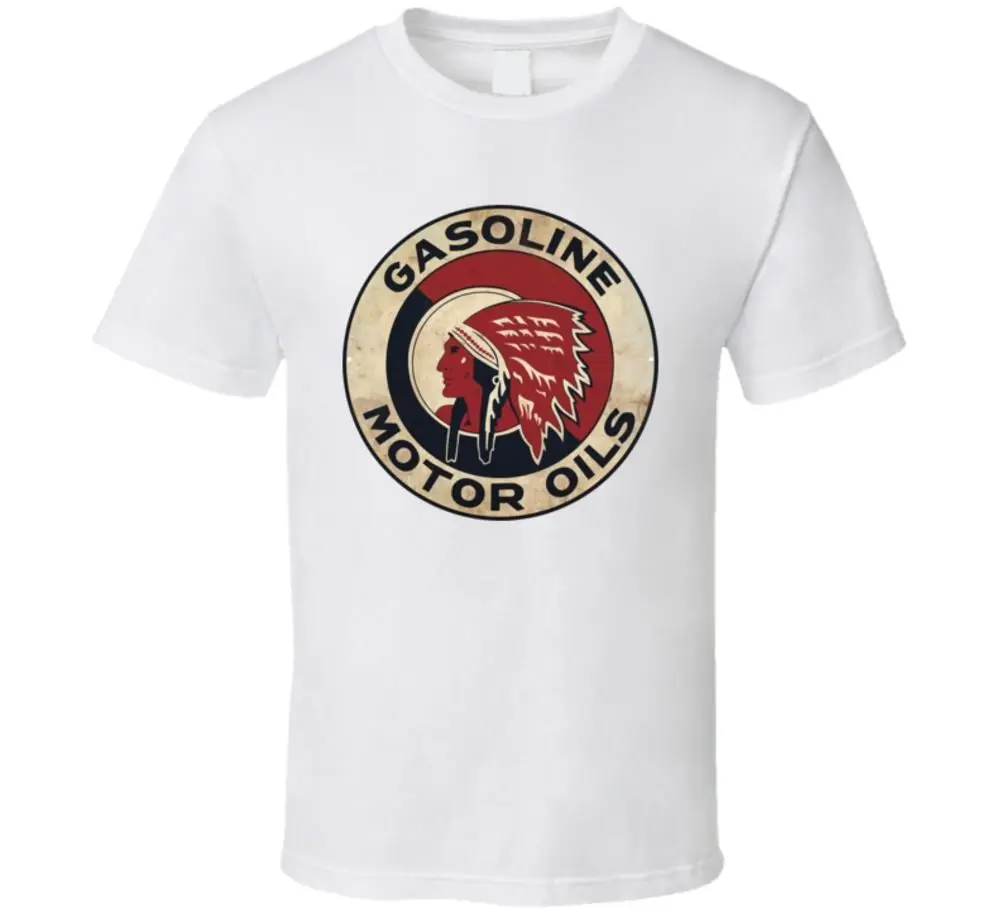 Red Indian Motor Oil Gasoline Automobile Car Fan T Shirt | Мужская одежда