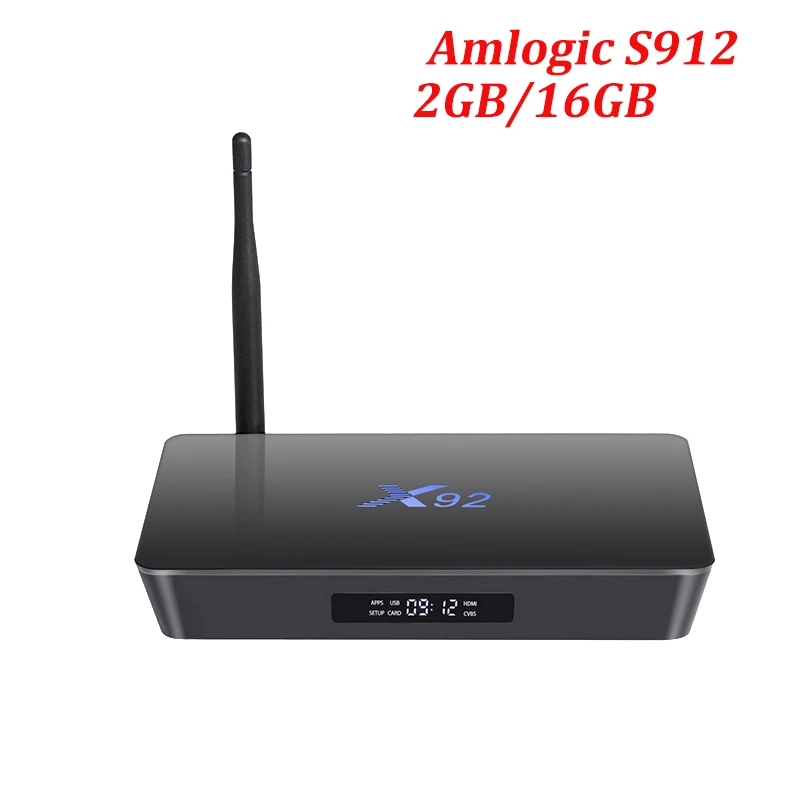 X92 2 ГБ 16 ГБ Android 7,1 Смарт ТВ коробка Amlogic S912 Восьмиядерный процессор 2,4G/5G Wifi 4K H.265 Miracast DLNA 1000M 3g 32G телеприставка - Цвет: X92 2GB 16GB