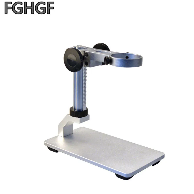 

FGHGF SZ-L2 USB Microscope Stand Multifunctional Base 3.5 cm Interface Lift Adjustment Handheld Microscope Metal Bracket