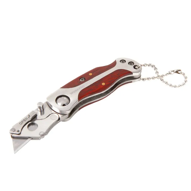 WORKPRO Portable KeyChain Knife Mini Folding Knife Camping Key Ring Knife 4