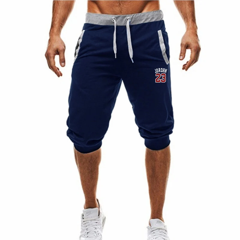 

2019 new summer brand large size men's jogging sports thin shorts men's black bodybuilding shorts men's fitness shorts exercis
