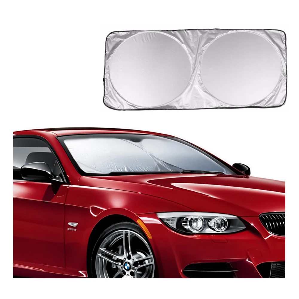 Car Front Rear Windshield Sunshade Dashboard Cover Visor Glass Front