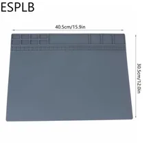 ESPLB-tampon de réparation d'isolation thermique de soudure 405x305mm, Station de travail en silicone, plate-forme d'entretien de soudure