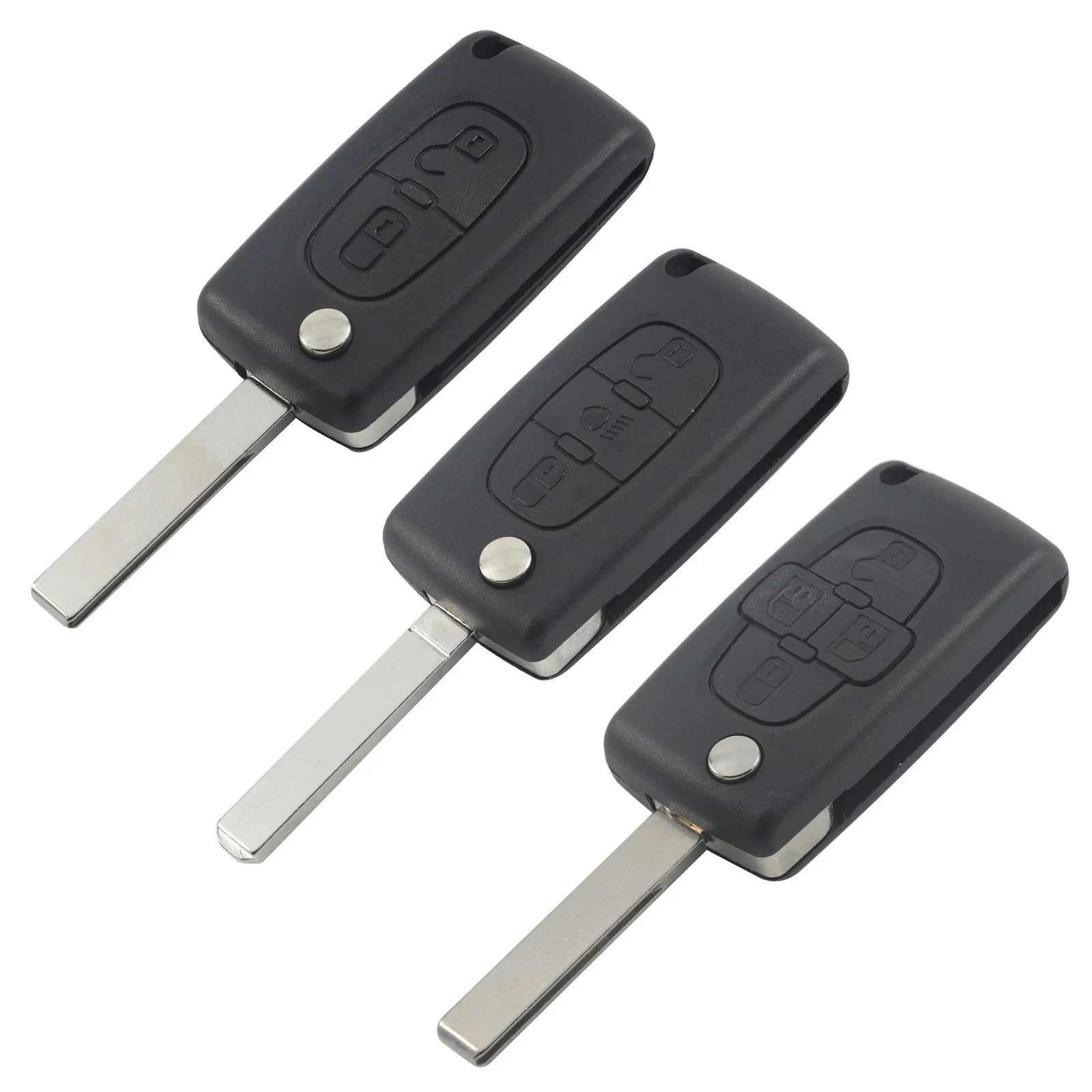 Автомобиль дистанционного флипа ключа оболочки Fob HU83 VA2 CE0523 CE0536 для peugeot 307 407 308 408