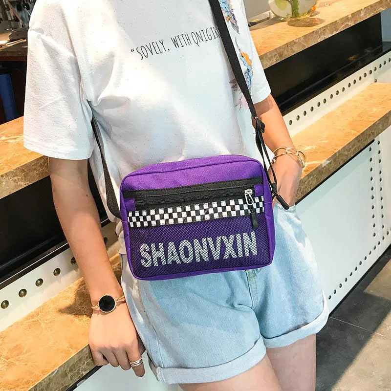 

CYSHMILY New Unisex Casual Tote Women/Men Shoulder Bags Patchwork Creative Party Sports Crossbody Fashion Travel Messenger Bags