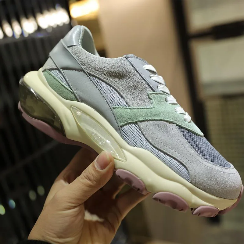 

Casual Fashion White Women Men Running Shoes Genuine Leather Rivet Sport Shoes For Men Sporty Anti-Slip Ladies Sneakers Brand