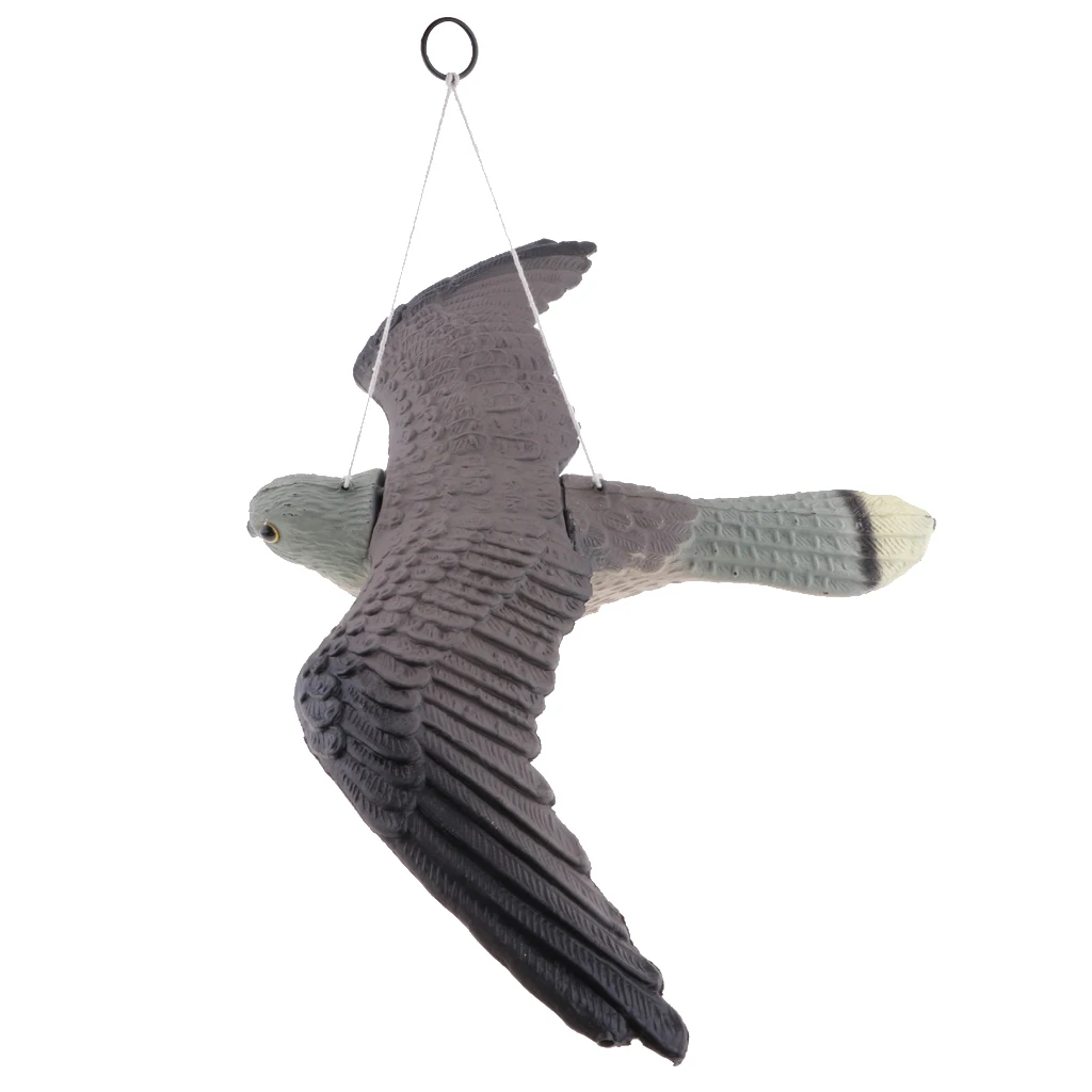 2X Flying Hawk Pigeon Decoy Garden Plant Rodent Bird Control Hunting Scarer Decoy Hunting Duck Decoy Garden Yard Lake Decorative