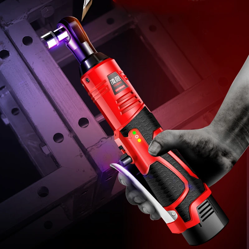 

Electric Cordless Ratchet Wrench Rechargeable Scaffolding Torque Ratchet 12V Electric Wrench Kit With Sockets Tools Power Tools