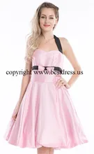 free shipping Peter pan collar tartan dress new black white vintage 50s rockabilly party evening pin