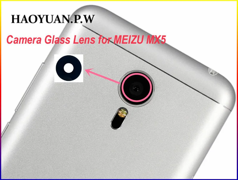 

HOAYUAN.P.W Housing Rear Back Camera Glass Lens with Adhesive Sticker Tape for For MEIZU MX5 M575M M575U