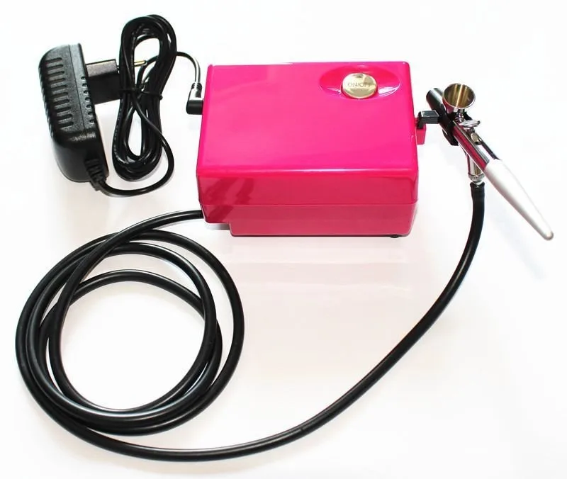 Salon Airbrush makeup system kit nail art with single action airbrush AC01RK