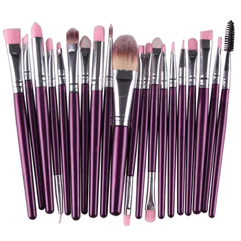 

20 pcs Makeup Brush Set tools Make-up Toiletry Kit Wool Make Up Brush Set Dropship F919