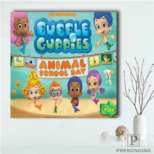 

Custom Bubble guppies (1)@ Poster Printing Posters Cloth Fabric Wall Art For Living Room Decor#19-01-14-33