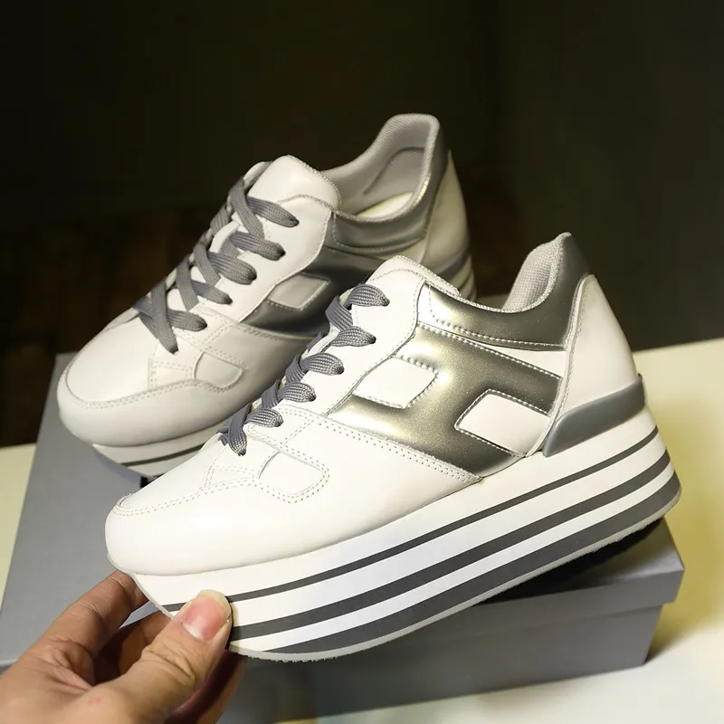 

Hot Brand Woman Shoes Platform Chic Casual Shoes Height Increasing Woman Sneakers Flatform Low Top Lace Up Street Outdoor Shoes